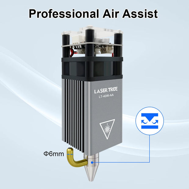 LASER TREE 20w 40W 80W Laser Module 450nm Laser Head Blue Laser for Cnc Laser Engraving Cutting Machine WoodWorking DIY Tools