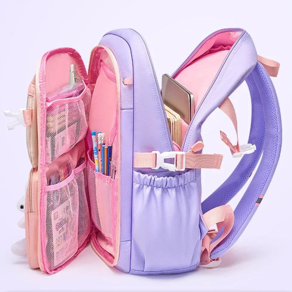 2025 Primary School Girls' Schoolbag Kawaii Lightweight Children's Bag Waterproof Bags Colorful Travel Backpack Mochilas Gifts