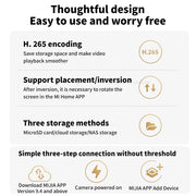 Xiaomi C500 Smart Camera Dual Lens PTZ 360° Pets&Facial Detection 4 Million pixels Full Color Night Vision WiFi 6 For MiHome app