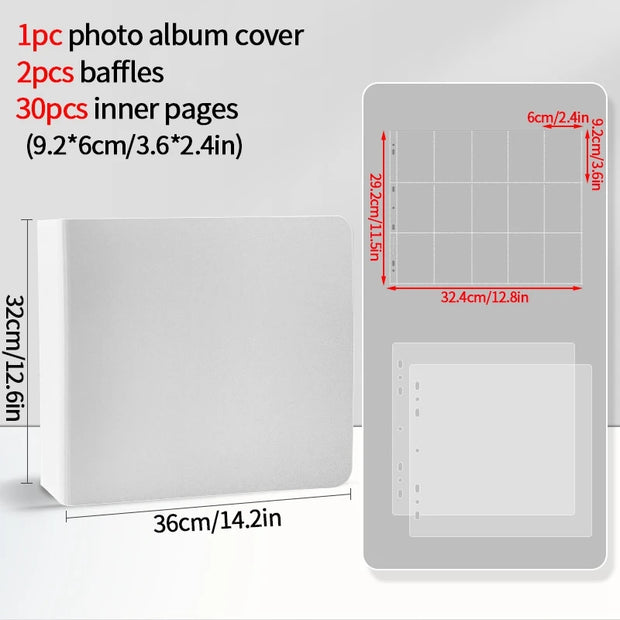 Large Photo Binder Photocard Holder 5/7/9/13/15 Grid Photo Cover Inner Pages Sleeve Photocard Binder Card Collect Book 포토카드 바인더