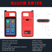 Autel MaxiIM KM100 Key Fob Programming Immobilizer Tool 2PCS Autel IKEY for 60s Key Generation OBD IMMO Key Learning on 99% Car