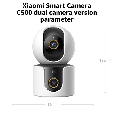 Xiaomi C500 Smart Camera Dual Lens PTZ 360° Pets&Facial Detection 4 Million pixels Full Color Night Vision WiFi 6 For MiHome app