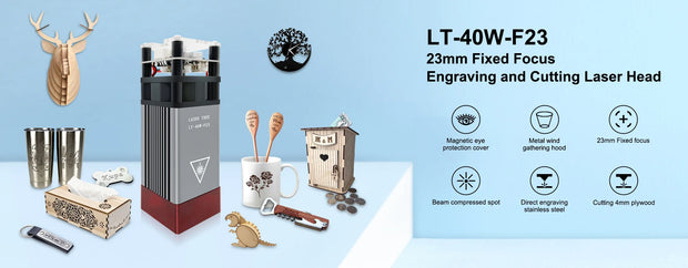 LASER TREE 20w 40W 80W Laser Module 450nm Laser Head Blue Laser for Cnc Laser Engraving Cutting Machine WoodWorking DIY Tools