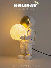 Astronaut Table Lamp Creative Astronaut LED Children's Room Bedroom Bedside Living Room Moon Wall Lamp Boy Planet Night Lamp