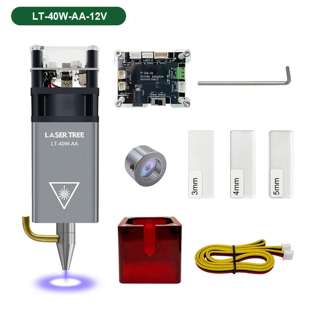 LASER TREE 20w 40W 80W Laser Module 450nm Laser Head Blue Laser for Cnc Laser Engraving Cutting Machine WoodWorking DIY Tools