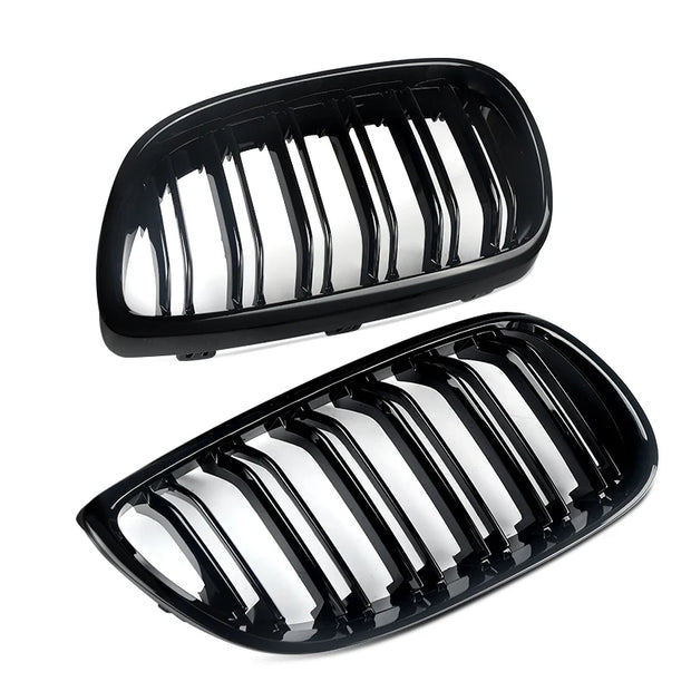 Gloss Black For BMW 5 Series F10 F11 F18 M5 Front Bumper Grills Double 2010-2016 Wide Kidney Grille 520d 530d 540i 528i 535i CAR