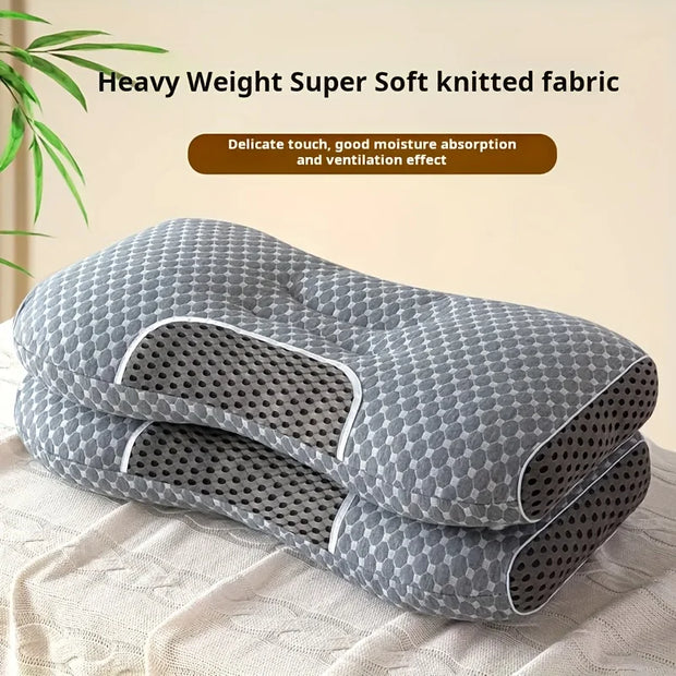 Home Bedroom Pillow, Made of Comfortable and Breathable Fabric, Machine Washable, Suitable for Side or Back Sleeping