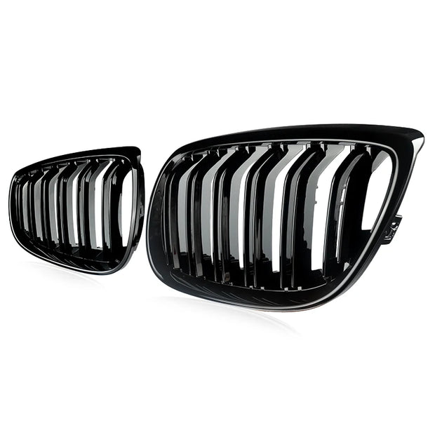 Gloss Black For BMW 5 Series F10 F11 F18 M5 Front Bumper Grills Double 2010-2016 Wide Kidney Grille 520d 530d 540i 528i 535i CAR