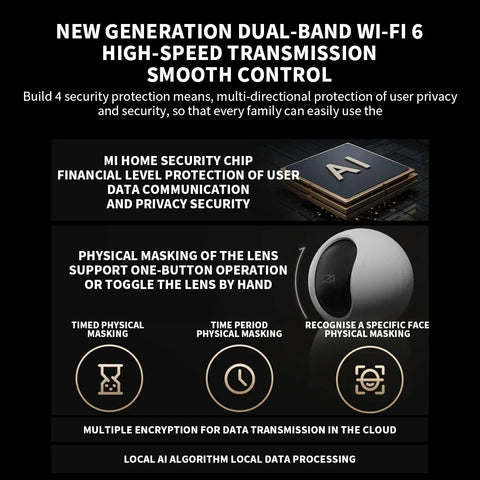 New Xiaomi Smart Camera C700 8MP 4K Ultra HD Low Light Full-color Baby Cry Detection Two-Way Voice Call Surveillance Camera