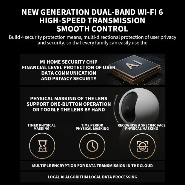 New Xiaomi Smart Camera C700 8MP 4K Ultra HD Low Light Full-color Baby Cry Detection Two-Way Voice Call Surveillance Camera