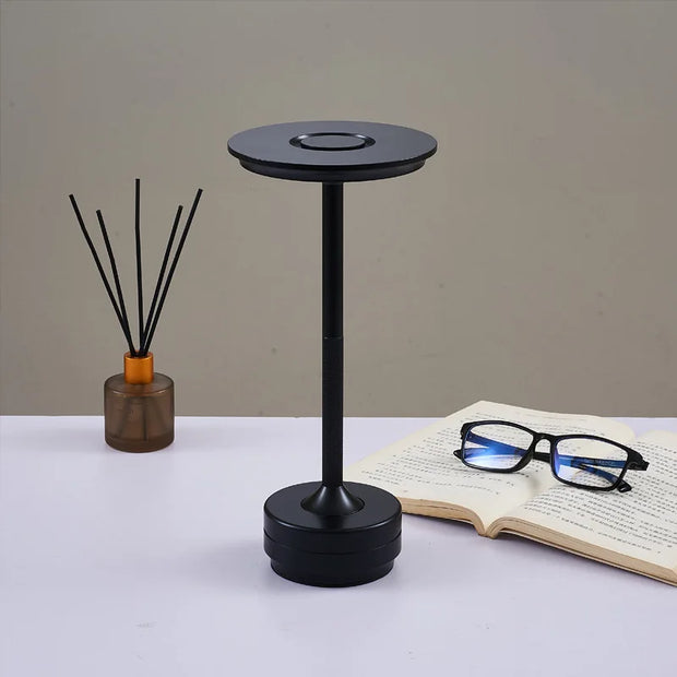 Rechargeable Table Lamp LED Touch Sensor  Desktop Night Light Wireless Reading Lamp for Restaurant Hotel Bar Bedroom Decor Light