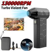 Mini Turbo Jet Fan 130000 RPM Strong Winds 50m/s Turbo Violent Fan Powerful Blower Handheld Duct Fan Air Duster Blower