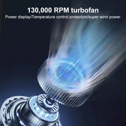 Mini Turbo Jet Fan 130000 RPM Strong Winds 50m/s Turbo Violent Fan Powerful Blower Handheld Duct Fan Air Duster Blower