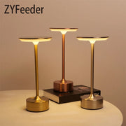 LED Wireless Charging I-shaped lamp Table Lamp Rechargeable Reading Light USB Rechargeable Touch Three-tone Desk Light No Plug