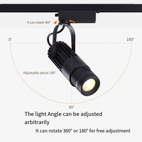 Round 7w 10w 15w 20w 30w RA95 COB Spotlights Background LED Track light Lamp KTV Bar Restaurant Cafe Museum Zoom Light Lighting