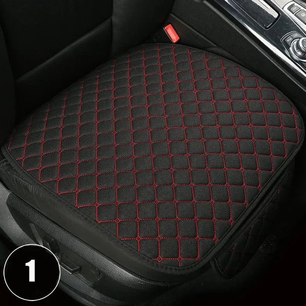 Universal Car Seat Cover Protector Linen Front Rear Back Flax Summer Cushion Pad Mat Sedan Suv Pick-up Car Interior Accessories
