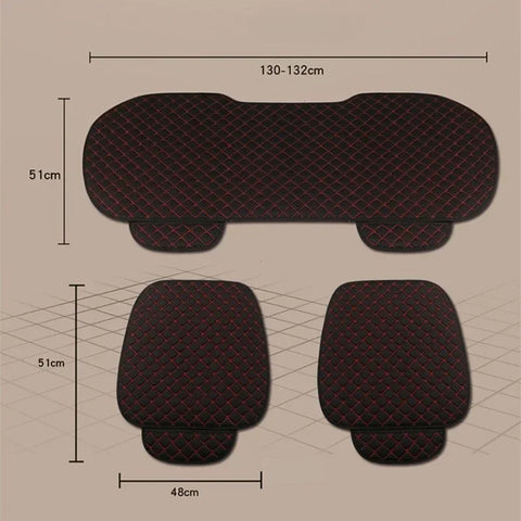 Universal Car Seat Cover Protector Linen Front Rear Back Flax Summer Cushion Pad Mat Sedan Suv Pick-up Car Interior Accessories