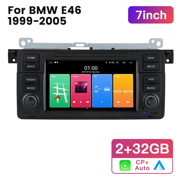 EU Warehouse Car Radio For BMW E46 M3 Rover 75 Coupe 316i 318/320/325/335 MG ZT Android 13 Multimedia Player GPS Navigation WIFI