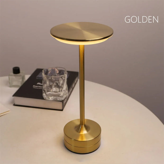 LED Wireless Charging I-shaped lamp Table Lamp Rechargeable Reading Light USB Rechargeable Touch Three-tone Desk Light No Plug