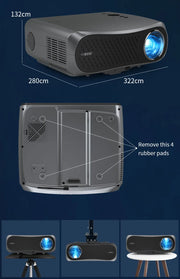 Projector 4k wifi Android 5G Full HD 1080P for home movie 15000 Lumen Video Projectors for Home Theater Cinema Beamer 1400 ANSI