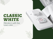 Samodra Toilet Bidet Shower Ultra-thin Bidet Toilet Seat Attachment Non-electric Bidet sprayer Dual Nozzles Frontal & Rear Wash