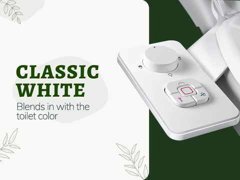 Samodra Toilet Bidet Shower Ultra-thin Bidet Toilet Seat Attachment Non-electric Bidet sprayer Dual Nozzles Frontal & Rear Wash