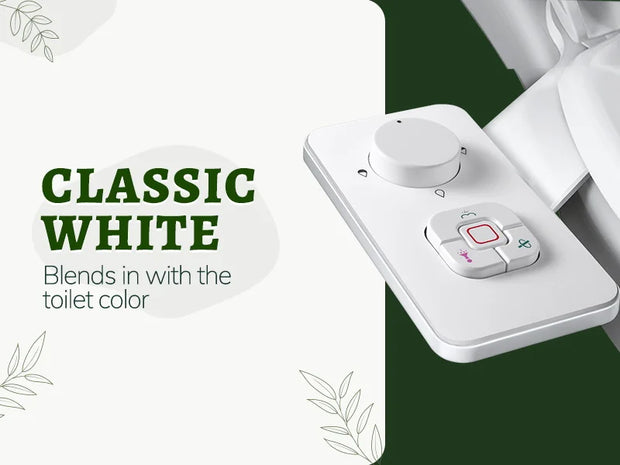 Samodra Toilet Bidet Shower Ultra-thin Bidet Toilet Seat Attachment Non-electric Bidet sprayer Dual Nozzles Frontal & Rear Wash