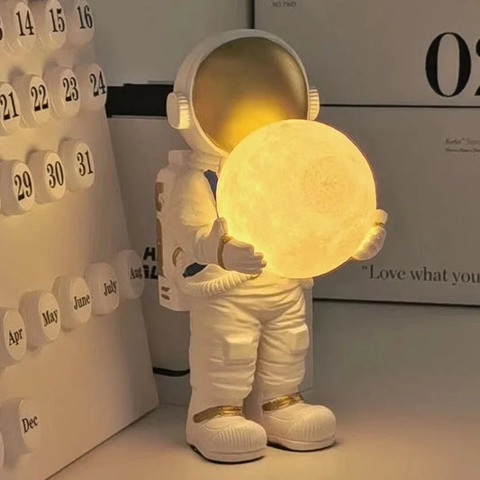 Astronaut Table Lamp Creative Astronaut LED Children's Room Bedroom Bedside Living Room Moon Wall Lamp Boy Planet Night Lamp