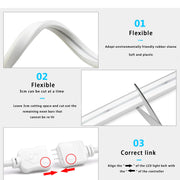 EU Plug DC12V-24V RGB Neon LED Strip 1/2/3/4/5/10/15M WiFi Neon RGB Strip Work With Tuya/Smart Life for Home Neon Decor Lighting
